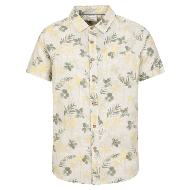 Khaki - Front - Mountain Warehouse Mens Tropical Short-Sleeved Shirt