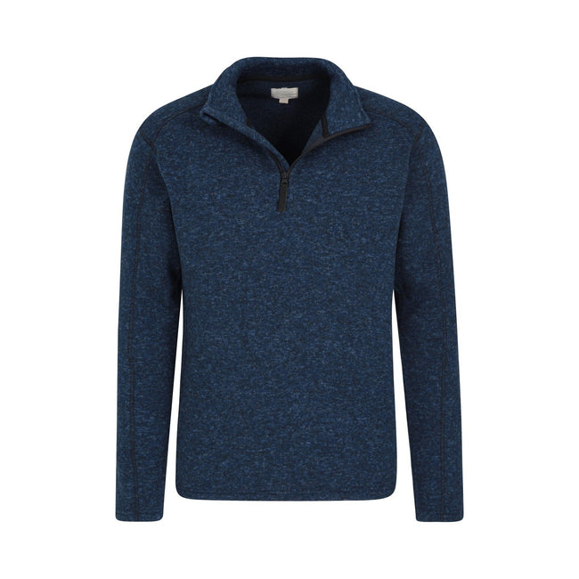 Navy - Lifestyle - Mountain Warehouse Mens Idris II Half Zip Fleece Top