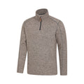 Beige - Back - Mountain Warehouse Mens Idris II Half Zip Fleece Top