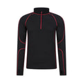 Red - Front - Mountain Warehouse Mens Asgard III Merino Wool Thermal Top