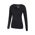 Black - Back - Mountain Warehouse Womens-Ladies Keep The Heat Thermal Top