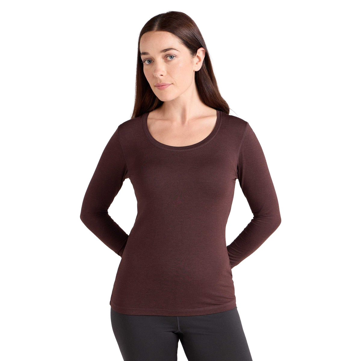 Brown - Pack Shot - Mountain Warehouse Womens-Ladies Keep The Heat Thermal Top