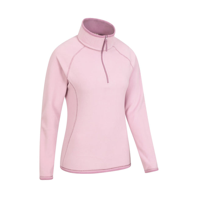 Dark Pink - Lifestyle - Mountain Warehouse Womens-Ladies Montana Half Zip Fleece Top