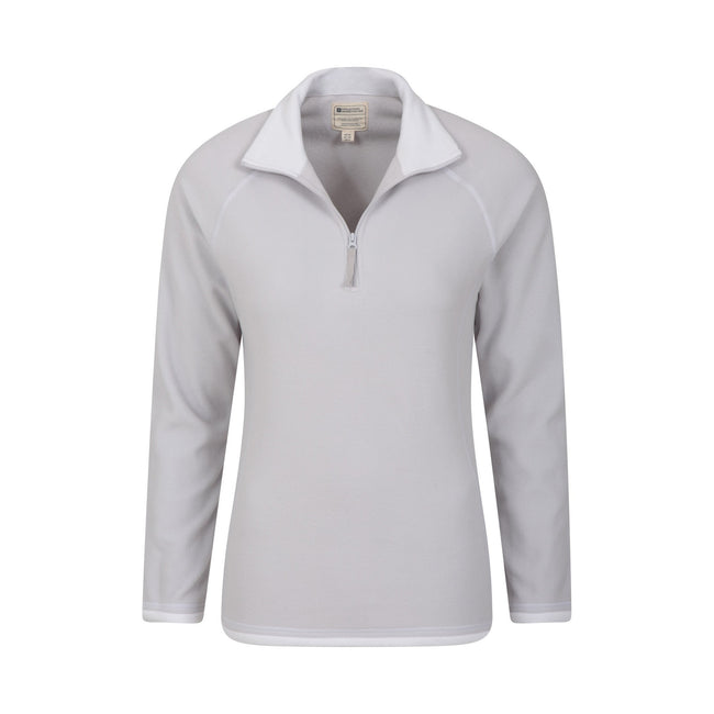 Grey - Lifestyle - Mountain Warehouse Womens-Ladies Montana Half Zip Fleece Top