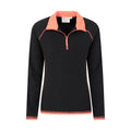 Jet Black - Lifestyle - Mountain Warehouse Womens-Ladies Montana Half Zip Fleece Top