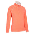 Coral - Back - Mountain Warehouse Womens-Ladies Montana Half Zip Fleece Top
