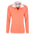 Coral - Lifestyle - Mountain Warehouse Womens-Ladies Montana Half Zip Fleece Top