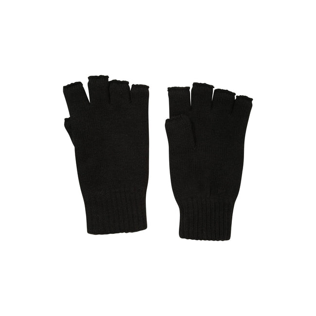 Black - Lifestyle - Mountain Warehouse Unisex Adult Knitted Fingerless Gloves