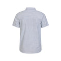 Denim - Back - Mountain Warehouse Mens Coconut Slub Short-Sleeved Shirt
