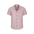 Red - Lifestyle - Mountain Warehouse Mens Coconut Slub Short-Sleeved Shirt