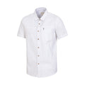 White - Side - Mountain Warehouse Mens Coconut Slub Short-Sleeved Shirt