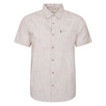 Yellow - Close up - Mountain Warehouse Mens Coconut Slub Short-Sleeved Shirt