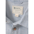 Denim - Close up - Mountain Warehouse Mens Coconut Slub Short-Sleeved Shirt