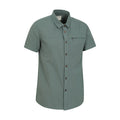 Green - Lifestyle - Mountain Warehouse Mens Coconut Slub Short-Sleeved Shirt