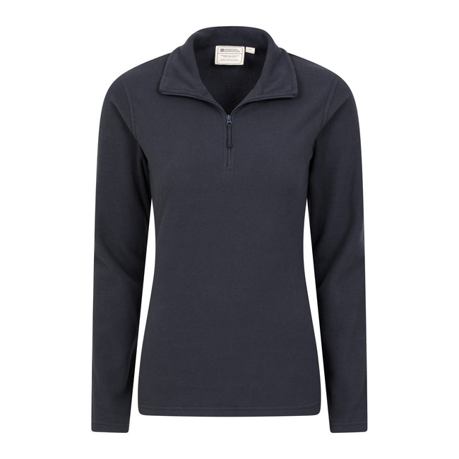 Dark Blue - Lifestyle - Mountain Warehouse Womens-Ladies Camber II Fleece Top