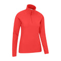 Active Red - Side - Mountain Warehouse Womens-Ladies Camber II Fleece Top