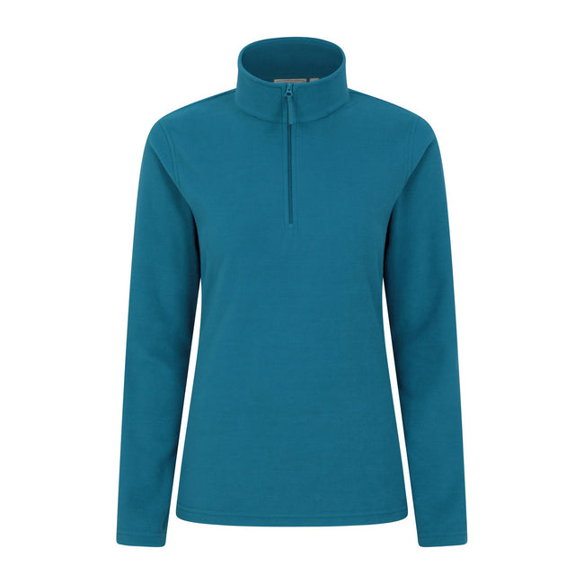 Dark Teal - Front - Mountain Warehouse Womens-Ladies Camber II Fleece Top