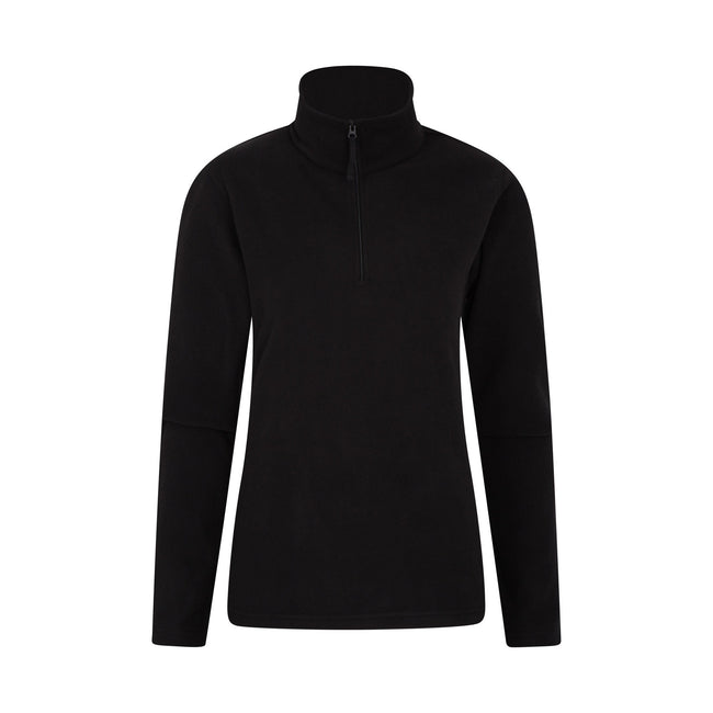 Black - Front - Mountain Warehouse Womens-Ladies Camber II Fleece Top