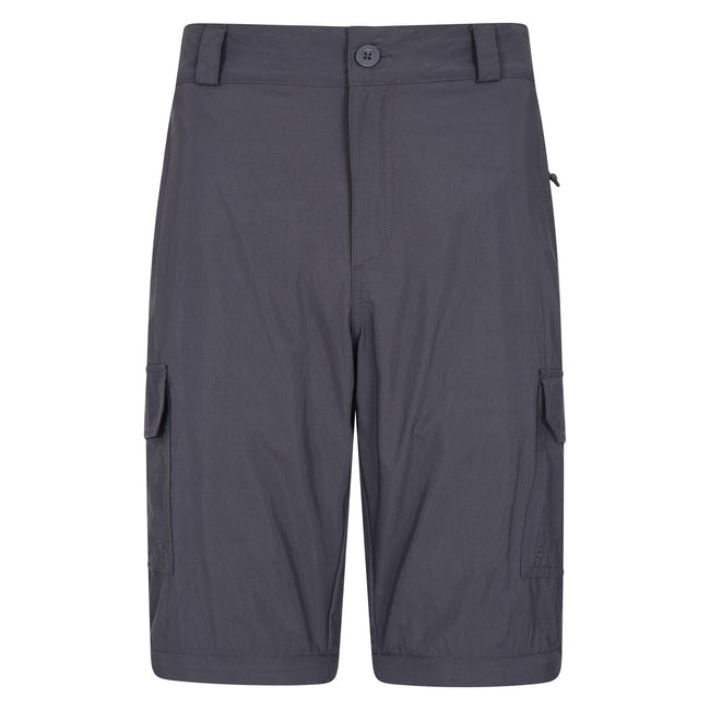 Grey - Front - Mountain Warehouse Mens Explore Cargo Shorts