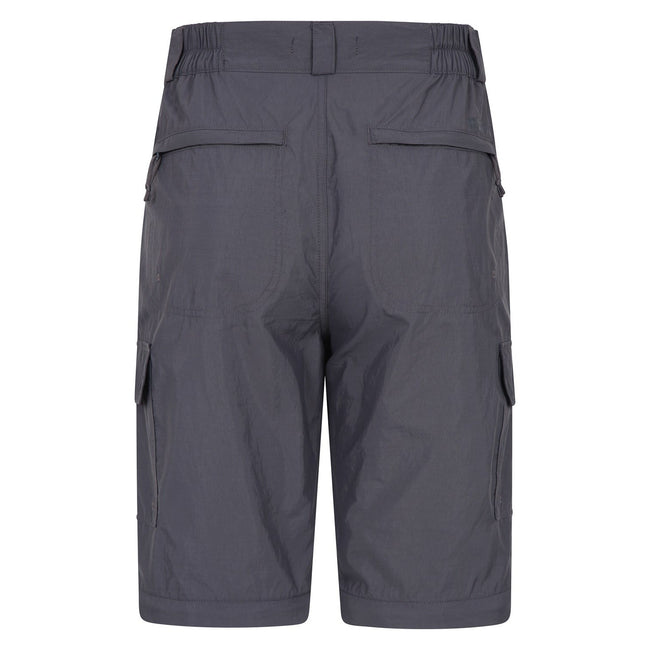 Grey - Back - Mountain Warehouse Mens Explore Cargo Shorts