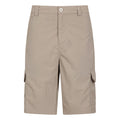 Beige - Front - Mountain Warehouse Mens Explore Cargo Shorts