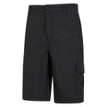 Black - Side - Mountain Warehouse Mens Explore Cargo Shorts