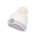 White - Side - Mountain Warehouse Childrens-Kids Unicorn Pom Pom Beanie