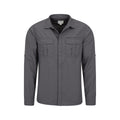 Grey - Pack Shot - Mountain Warehouse Mens Navigator II UV Protection Shirt