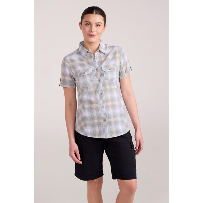 Light Khaki - Front - Mountain Warehouse Womens-Ladies Cotton Holiday Shirt