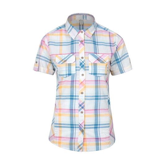 White - Front - Mountain Warehouse Womens-Ladies Cotton Holiday Shirt