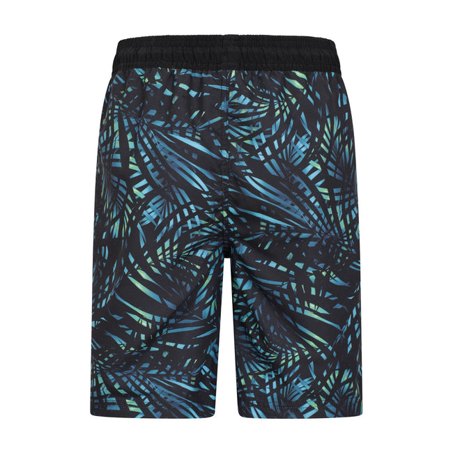 Blue - Back - Mountain Warehouse Childrens-Kids Wave Long Length Swim Shorts