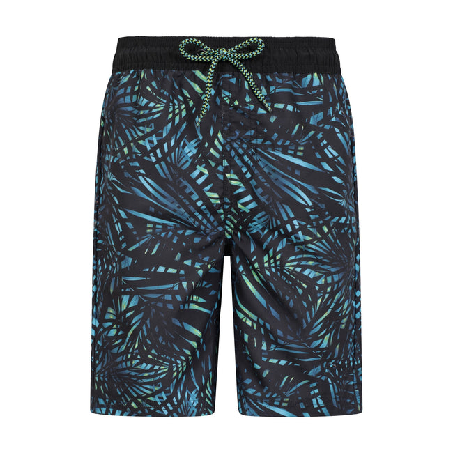 Blue - Front - Mountain Warehouse Childrens-Kids Wave Long Length Swim Shorts