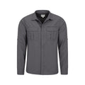 Grey - Pack Shot - Mountain Warehouse Mens Navigator II Mosquito Repellent Shirt