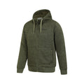 Green - Side - Mountain Warehouse Mens Nevis II Faux Fur Hoodie