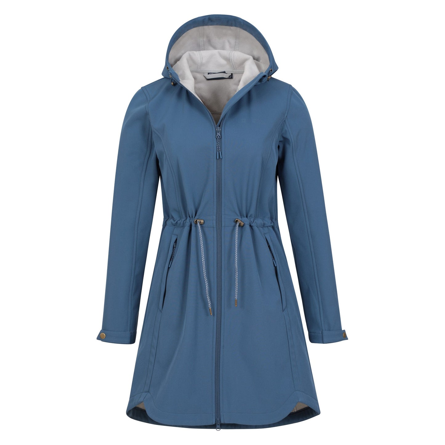 Blue - Close up - Mountain Warehouse Womens-Ladies Bastet Softshell Longline Jacket