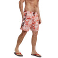 Red - Front - Animal Mens Deep Dive Printed Boardshorts
