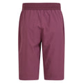 Burgundy - Back - Mountain Warehouse Womens-Ladies Explorer Long Shorts