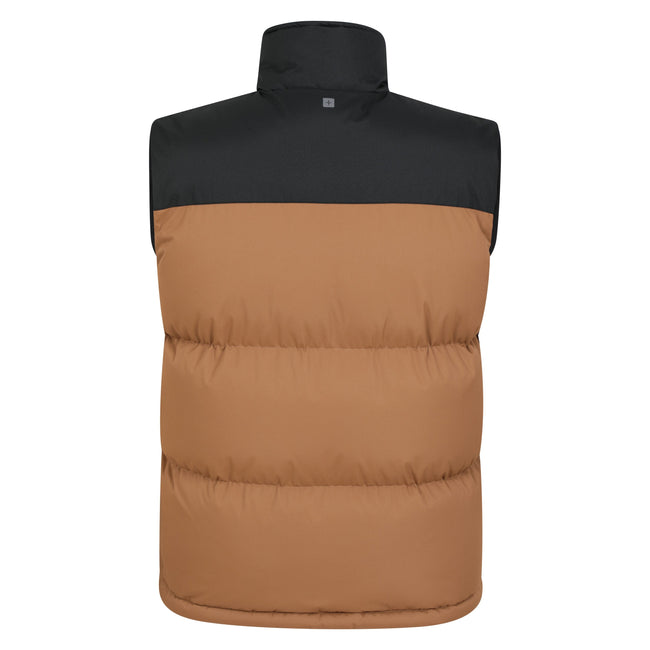Tan - Back - Mountain Warehouse Mens Rock Borg Padded Gilet