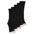 Jet Black - Front - Mountain Warehouse Womens-Ladies Odour Control Socks (Pack of 5)