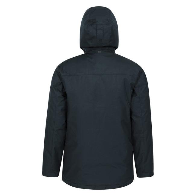 Navy - Back - Mountain Warehouse Mens Apex Padded Parka