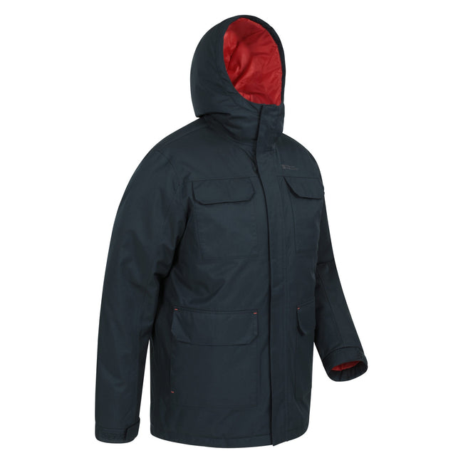 Navy - Lifestyle - Mountain Warehouse Mens Apex Padded Parka