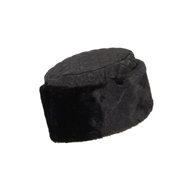 Black - Front - Mountain Warehouse Womens-Ladies Ambush Faux Fur Hat