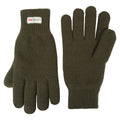 Khaki Green - Front - Mountain Warehouse Mens Thinsulate Knitted Gloves