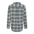 Dark Green - Back - Mountain Warehouse Womens-Ladies Balsam Brushed Flannel Longline Shirt