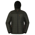 Khaki Green - Front - Mountain Warehouse Mens Turbine II Softshell Padded Jacket