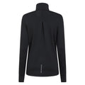 Black - Back - Mountain Warehouse Womens-Ladies Half Zip Long-Sleeved Running Midlayer