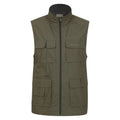 Khaki Green - Front - Mountain Warehouse Mens Trek II Gilet