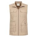 Beige - Pack Shot - Mountain Warehouse Mens Trek II Gilet