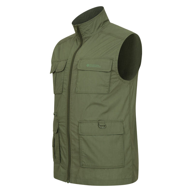 Green - Back - Mountain Warehouse Mens Trek II Gilet