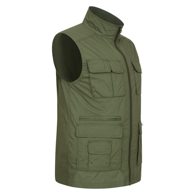 Green - Side - Mountain Warehouse Mens Trek II Gilet